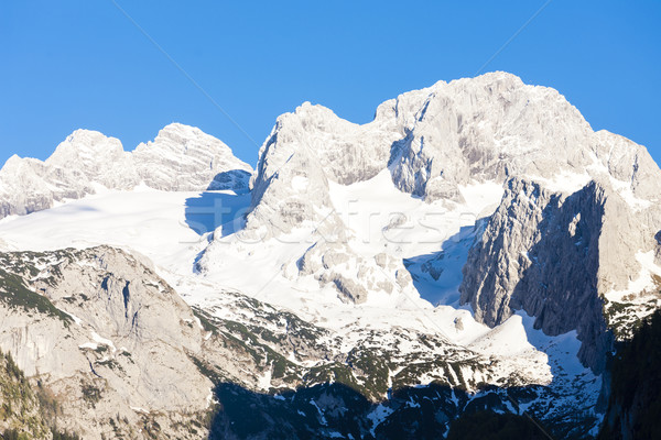 view at Dachstein from Vorder-Gosausee lake, Upper Austria-Styri Stock photo © phbcz