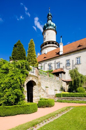 Stock photo: Castle of Nove Mesto nad Metuji with garden, Czech Republic