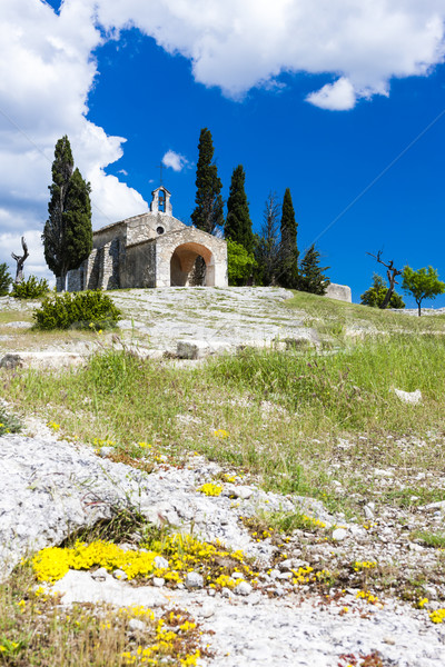 Chapel St. Sixte near Eygalieres, Provence, France Stock photo © phbcz