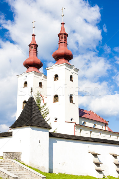 fortified church of All Saints, Divin, Slovakia Stock photo © phbcz