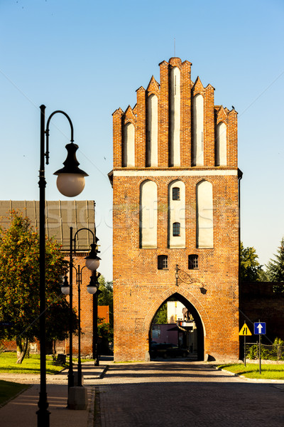 town gate in Paslek, Warmian-Masurian Voivodeship, Poland Stock photo © phbcz