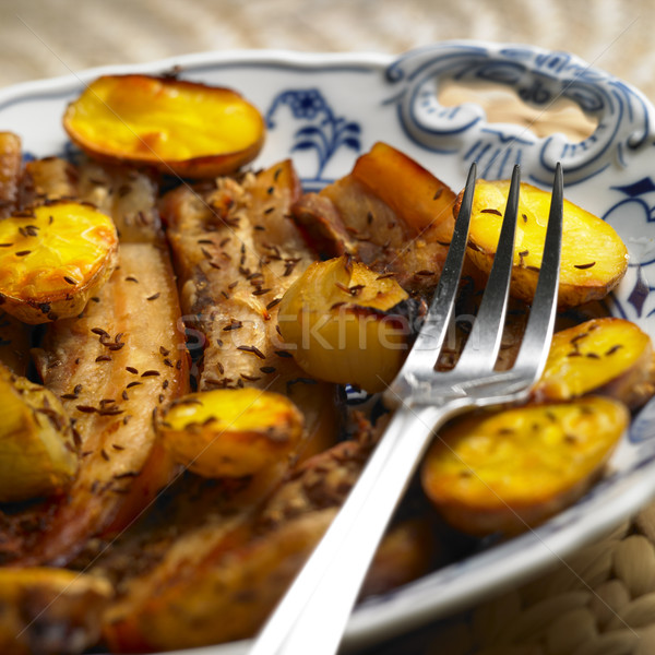 pork roast meat Stock photo © phbcz