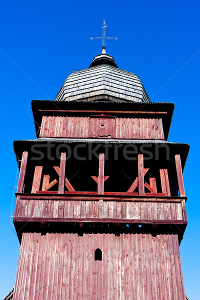 wooden church of Holy Cross, Lazisko, Slovakia Stock photo © phbcz