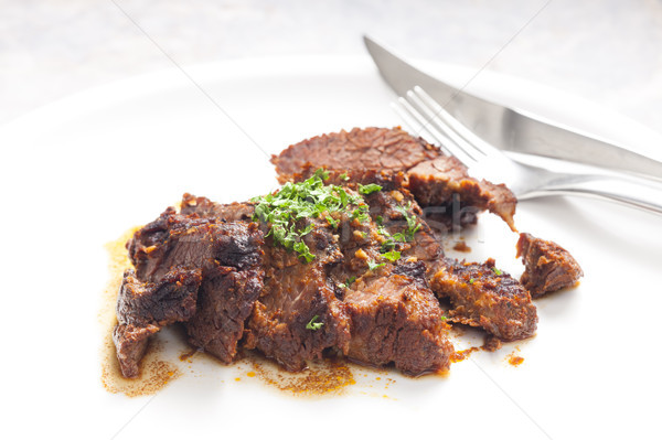 beef meat to the Jewish way Stock photo © phbcz
