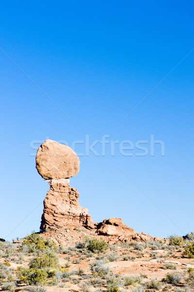 Ausgewogene rock Park Utah USA Felsen Stock foto © phbcz