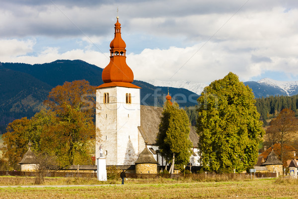 fortified church in Liptovske Matiasovce, Slovakia Stock photo © phbcz