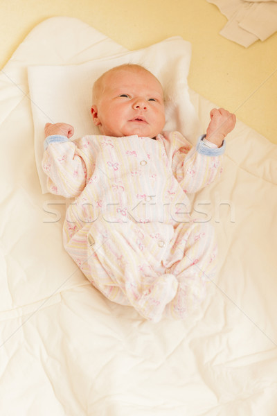 újszülött kislány lány baba gyermek gyerek Stock fotó © phbcz