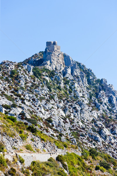 Chateau de Queribus, Languedoc-Roussillon, France Stock photo © phbcz