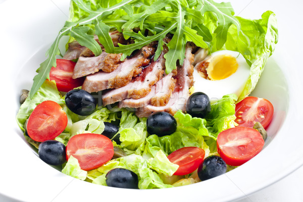 Légumes salade frit canard sein tranches [[stock_photo]] © phbcz