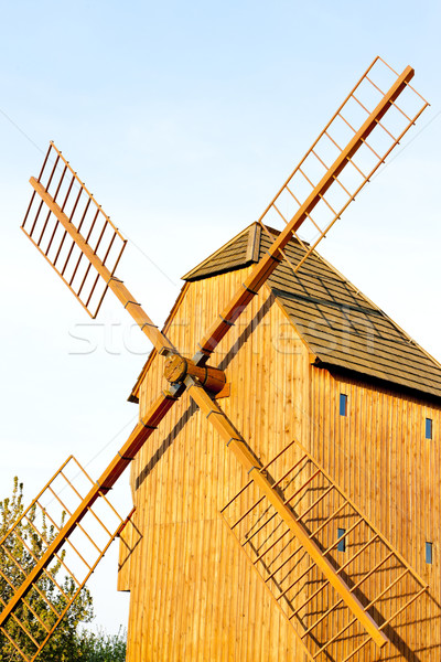 Bois moulin à vent République tchèque architecture Europe [[stock_photo]] © phbcz