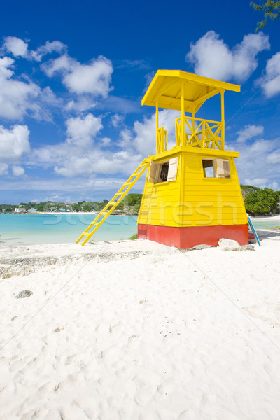 Cabine plage entreprise Barbade Caraïbes mer [[stock_photo]] © phbcz