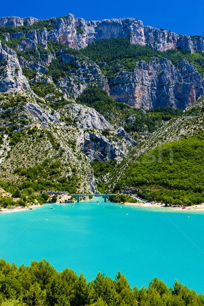 Stock photo: St Croix Lake, Les Gorges du Verdon, Provence, France