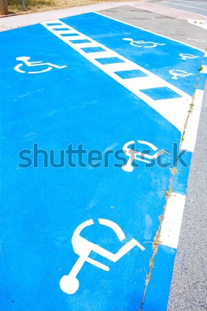 place reserved for disabled people Stock photo © phbcz