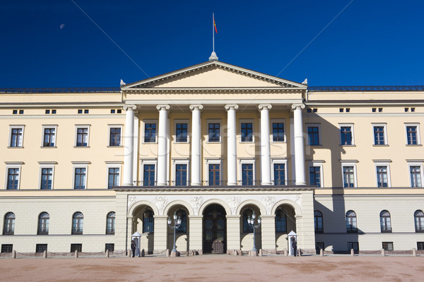 Królewski pałac Oslo Norwegia budynku architektury Zdjęcia stock © phbcz