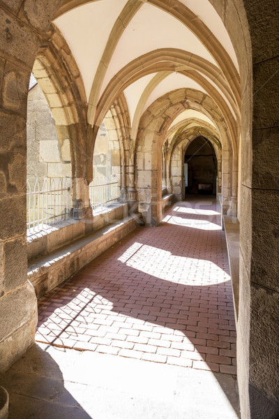 cloister of monastery, Hronsky Benadik, Slovakia Stock photo © phbcz