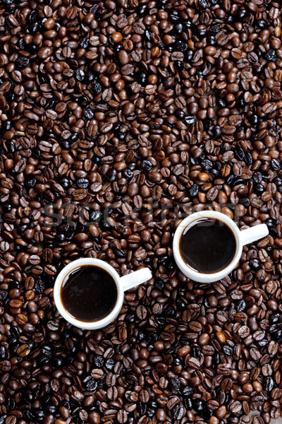 Сток-фото: натюрморт · кофейные · чашки · кофе · кафе · объект · коричневый