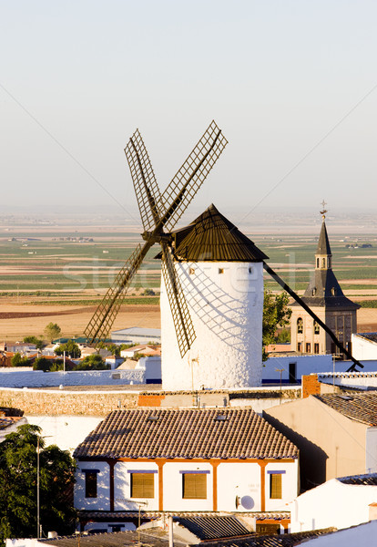 windmill, Campo de Criptana, Castile-La Mancha, Spain Stock photo © phbcz