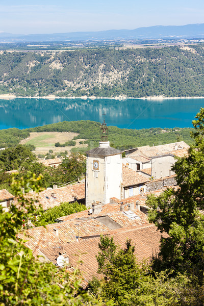 Foto stock: Lago · departamento · edifício · viajar · europa · torre