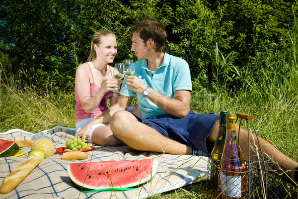 couple at a picnic Stock photo © phbcz