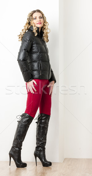 女性 着用 ファッショナブル 服 赤 人 ストックフォト © phbcz