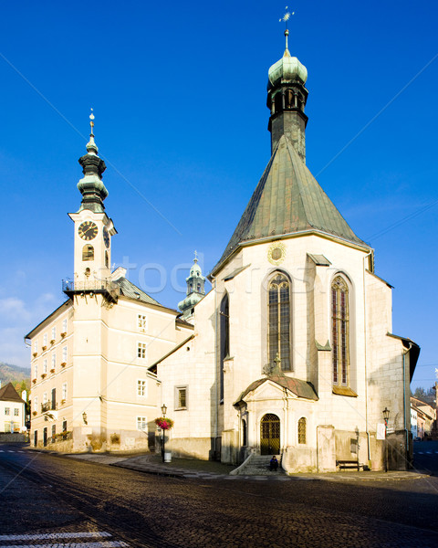 Eslovaquia edificio arquitectura casas historia torre Foto stock © phbcz