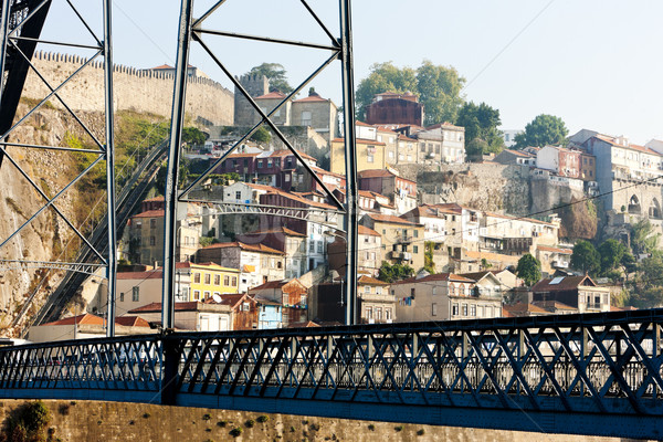 Stockfoto: Brug · kwartaal · Portugal · gebouw · stad · architectuur