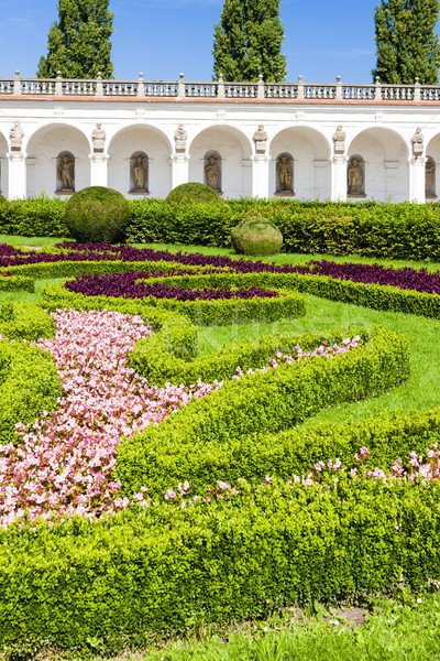 Stock photo: Flower garden of Kromeriz Palace, Czech Republic