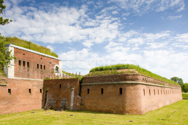 Fortificação Polônia arquitetura ao ar livre fora histórico Foto stock © phbcz