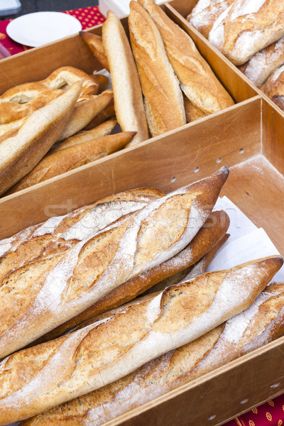 pastry, market in Forcalquier, Provence, France Stock photo © phbcz