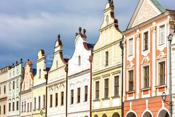 renaissance houses in Telc, Czech Republic Stock photo © phbcz