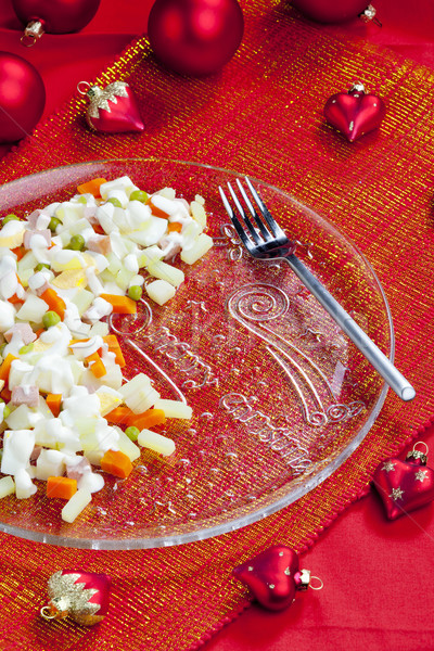 Traditional Czech Christmas Potato Salad Stock Photo C Richard