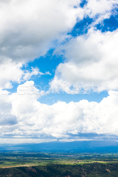 clouds over landscape of Alpes de Haute Provence, France Stock photo © phbcz