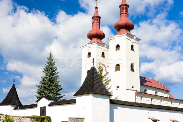 fortified church of All Saints, Divin, Slovakia Stock photo © phbcz