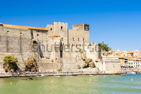 town and harbour of Collioure, Languedoc-Roussillon, France Stock photo © phbcz