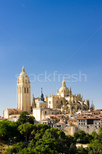 Espanha edifício arquitetura gótico história templo Foto stock © phbcz