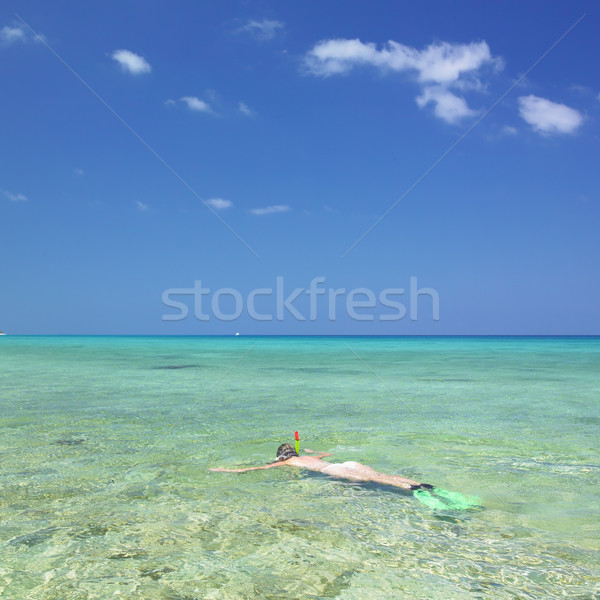 Río Cuba mujer mar Foto stock © phbcz