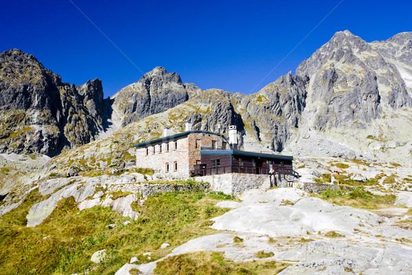 [[stock_photo]]: Chalet · élevé · Slovaquie · bâtiments · montagnes · architecture