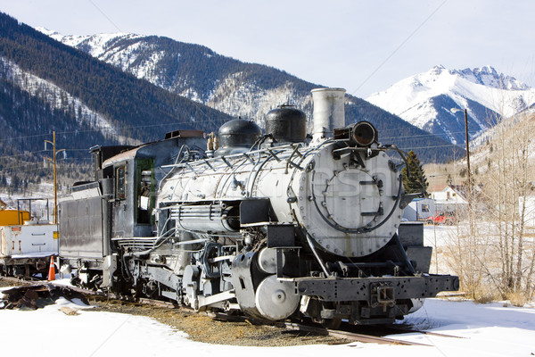 old steam locomotive, Silverton, Colorado, USA Stock photo © phbcz