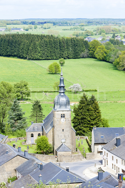 België huis kerk reizen architectuur dorp Stockfoto © phbcz