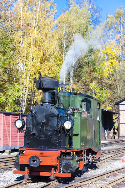 steam locomotive, Johstadt, Germany Stock photo © phbcz