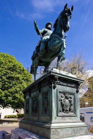 equestrian statue in front of Paleis Noordeinde, The Hague, Neth Stock photo © phbcz
