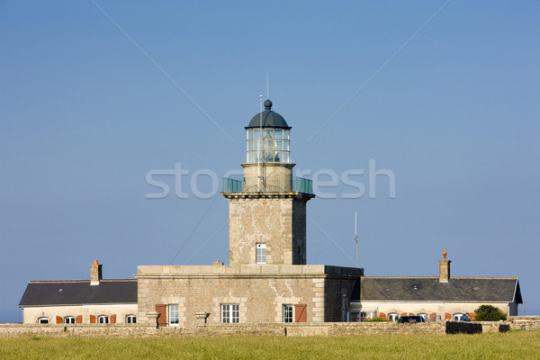 Leuchtturm cap Normandie Frankreich Gebäude Sicherheit Stock foto © phbcz