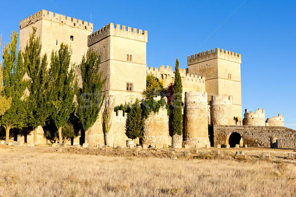 Castle of Ampudia, Castile and Leon, Spain Stock photo © phbcz