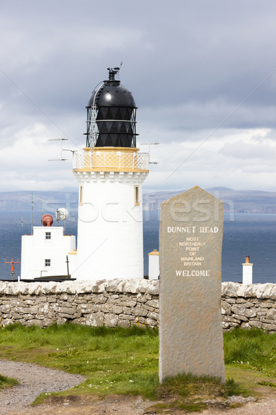 Dunnet Head Lighthouse with Orkney in the background, Highlands, Stock photo © phbcz