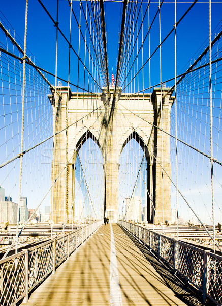 Brooklyn Bridge, Manhattan, New York City, USA Stock photo © phbcz