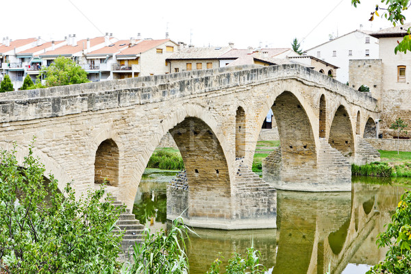 Pod râu la rutier Santiago constructii Imagine de stoc © phbcz