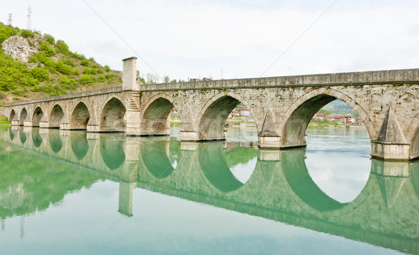 Stock photo: bridge over Drina River, Visegrad, Bosnia and Hercegovina