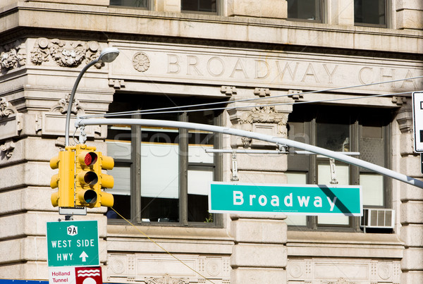 Broadway Manhattan New York City SUA călători clădirilor Imagine de stoc © phbcz