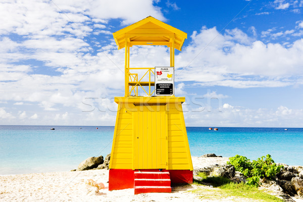 cabin on the beach, Enterprise Beach, Barbados, Caribbean Stock photo © phbcz