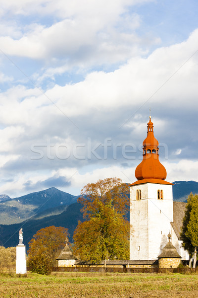 fortified church in Liptovske Matiasovce, Slovakia Stock photo © phbcz